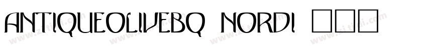 AntiqueOliveBQ NordI字体转换